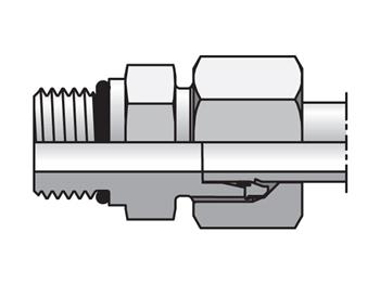 GE22L7/8UNFCF EO/EO-2 Straight, Male Connector - 24° Flareless / SAE-ORB GE22L7/8UNFCF EO/EO-2 Straight, Male Connector - GE-UNF/UN