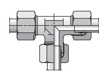 TR06/10/06LCF EO/EO-2 Tee, Reducer Union - TR