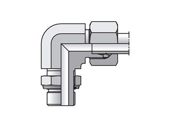WEE10LMCF EO/EO-2 90° Elbow, Adjustable - 24° Flareless / Metric ORR WEE10LMCF EO/EO-2 90° Elbow, Adjustable - WEE-M