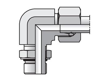 WEE35L15/8UNCF EO/EO-2 90° Elbow, Adjustable - 24° Flareless / SAE-ORB WEE35L15/8UNCF EO/EO-2 90° Elbow, Adjustable - WEE-UNF