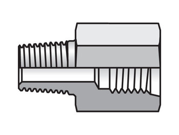 1/8-5F3HG5S Conversion Adapter BSPT / SAE-ORB 1/8-5F3HG5S Reducer, Expander, Conversion F3HG5