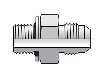 6F4OMXS V0894 Triple-Lok - Male Connector – BSPP 37° Flare / BSPP-ORR 6F4OMXS V0894 Triple-Lok 37° Straight F4OMX