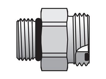 6 F5OLLO-SS N0674 Seal-Lok - Straight Thread Connector Seal-Lok Lite / SAE-ORB 6 F5OLLO-SS N0674 Seal-Lok ORFS Straight F5OLLO
