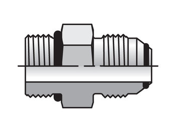 6-4 F5OXO-SS Triple-Lok 2 - Straight Thread Connector 37° Flare / SAE-ORB 6-4 F5OXO-SS Triple-Lok 2 37° Straight F5OXO