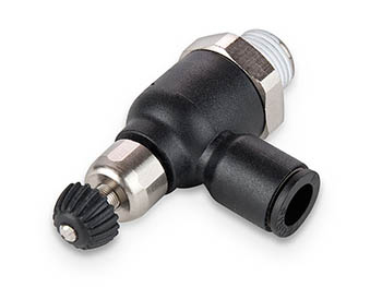 FCC731-6M-2G Tube to Male Push-to-Connect Flow Control Valve FCC731-6M-2G Prestolok Compact Banjo Flow Control - Meter Out - FCC731