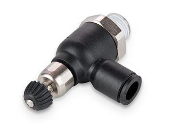 FCCI731-8M-4G Tube to Male Push-to-Connect Flow Control Valve FCCI731-8M-4G Prestolok Compact Banjo Flow Control - Meter In - FCCI731