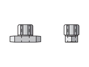 HRN Hex rail nut for clamps HRN Inch Standard Series HRN Hex Rail Nut