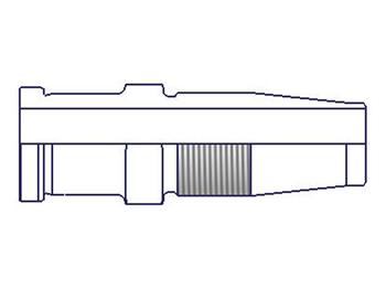 JS30-8-8 Field Attachable Nipple Female Seal-Lok - Swivel - Straight - Long JS30-8-8 30 Series JS30