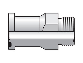 12 LOHQ1-S Seal-Lok - Code 61 Flange Connector Code 61 / ORFS 12 LOHQ1-S Seal-Lok Flange Straight Flange Adapter LOHQ1