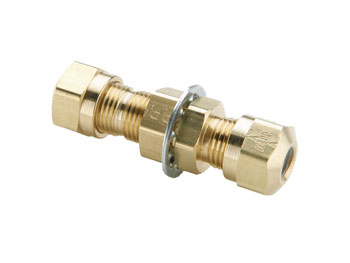 62NBH-6 Union Bulkhead - Compression Transportation Fitting 62NBH-6 Air Brake-NTA 62NBH