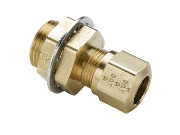 66NBH-8-6 Union Bulkhead - Compression Transportation Fitting 66NBH-8-6 Air Brake-NTA 66NBH