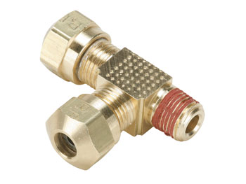 VS271NTA-4-4 Male Run Tee - Compression Transportation Fitting VS271NTA-4-4 Air Brake-NTA VS271NTA