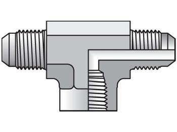 6 OTX-B Triple-Lok - Female Branch Tee 37° Flare / 37° Flare / NPTF 6 OTX-B Triple-Lok 37° Tee OTX