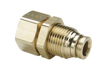 66PMTBH-4-4 Female Connector Bulkhead - Push-to-Connect Transportation Fitting 66PMTBH-4-4 Prestomatic 66PMTBH