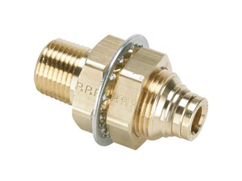 68PMTBH-8-8 Male Connector Bulkhead - Push-to-Connect Transportation Fitting 68PMTBH-8-8 Prestomatic 68PMTBH