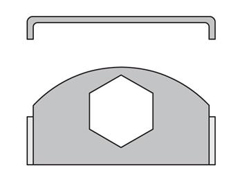 SBAX Locking plate for clamps SBAX Metric Standard Series SBA Locking Plate