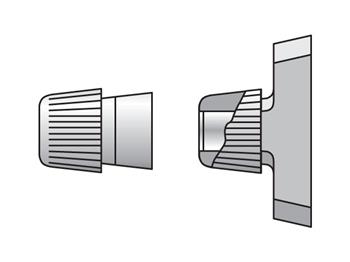 TMB2X Lock nut for clamps TMB2X Metric Standard Twin Series TMB Lock Nut