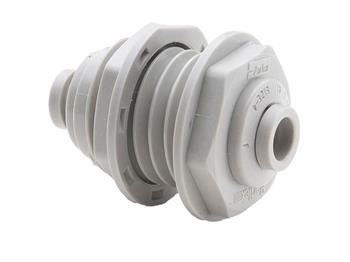 PP4BU4 Union Bulkhead - Push-to-Connect Water & Beverage Fitting PP4BU4 TrueSeal BU