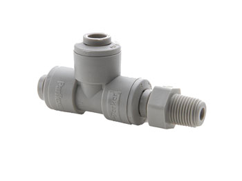PP4MRS4 Male Run Tee Swivel - Push-to-Connect Water & Beverage Fitting PP4MRS4 TrueSeal MRS