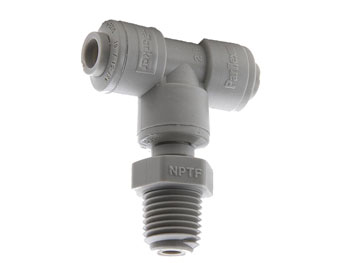 A6MTS6-MG Male Branch Tee Swivel - Push-to-Connect Water & Beverage Fitting A6MTS6-MG TrueSeal MTS