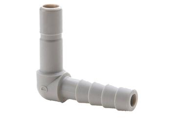 A6TEB6 Plug-in Elbow 90° Barb Connector - Push-to-Connect Water & Beverage Fitting A6TEB6 TrueSeal TEB