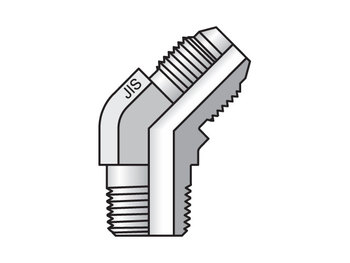 16V3T4S 45° Male Elbow 30° Flare / BSPT 16V3T4S JIS 30° Flare V3T4