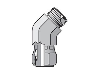 4 V6LO-S Seal-Lok - 45° Swivel Nut Elbow ORFS / ORFS Swivel 4 V6LO-S Seal-Lok ORFS 45° Elbow V6LO