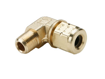 169VL-4-4 Male Elbow 90° - Compression Transportation Fitting 169VL-4-4 Vibra-Lok 169VL