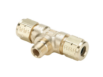 172VL-4-2 Male Branch Tee - Compression Transportation Fitting 172VL-4-2 Vibra-Lok 172VL