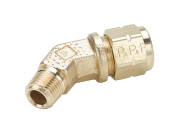 179VL-4-2 Female Elbow 45° - Compression Transportation Fitting 179VL-4-2 Vibra-Lok 179VL