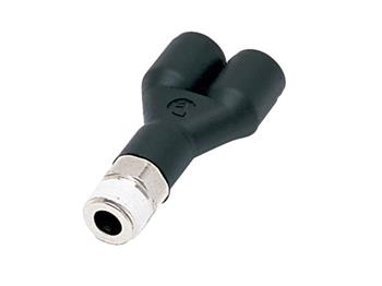 W368PLP-6-6 Male Y Connector Push-to-Connect Instant Pneumatic Fitting W368PLP-6-6 Prestolok Composite W368PLP - Inch