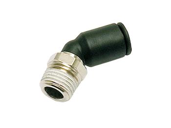 W379PLP-4M-2R Male Elbow 45° Push-to-Connect Instant Pneumatic Fitting W379PLP-4M-2R Prestolok Composite W379PLP - Metric-BSPT