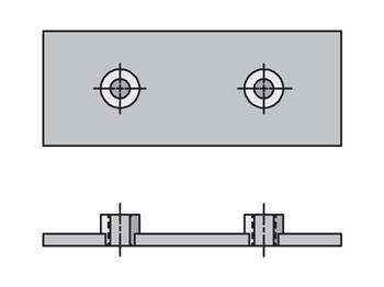 WPE-2 Match weld plate elongated to clamp halves group number for proper selection WPE-2 Inch Standard Series WPE Weld Plate Elongated