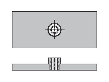 WPT-3 Match weld plate twin to clamp halves group number for proper selection WPT-3 Inch Standard Twin Series WPT Weld Plate Twin