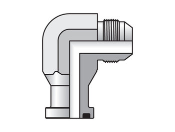 16 XEQ1-S Triple-Lok - Code 61 Flange 90° Elbow Code 61 / 37° Flare 16 XEQ1-S Triple-Lok Flange 90° Flange Adapter XEQ1